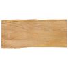 vidaXL t&ouml;m&ouml;r mang&oacute;fa term&eacute;szetes &eacute;lű asztallap 100 x 40 x 2,5 cm