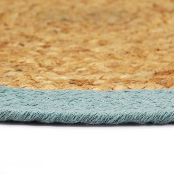 vidaXL 6 db term&eacute;szetes &eacute;s z&ouml;ld juta-pamut al&aacute;t&eacute;t 38 cm