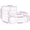 vidaXL Boxrug&oacute;s &aacute;gy matracmal S&ouml;t&eacute;tsz&uuml;rke 160 x 200 cm sz&ouml;vet