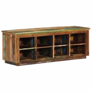 vidaXL Cipőszekr&eacute;ny 110 x 35 x 40 cm Szil&aacute;rd &Uacute;jrahasznos&iacute;tott Fa Barna