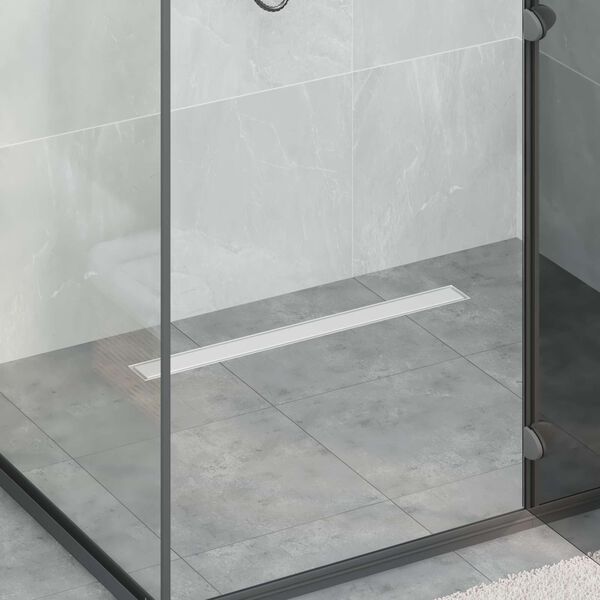 vidaXL 2 az 1-ben zuhanylefoly&oacute; Ez&uuml;st 70 cm Rozsdamentes ac&eacute;l 304