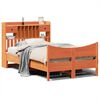 vidaXL viaszbarna t&ouml;m&ouml;r fenyőfa &aacute;gy matrac n&eacute;lk&uuml;l 120 x 200 cm