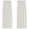 vidaXL Voile F&uuml;gg&ouml;ny 2 db Kr&eacute;m 260 x 140 cm Poli&eacute;szter