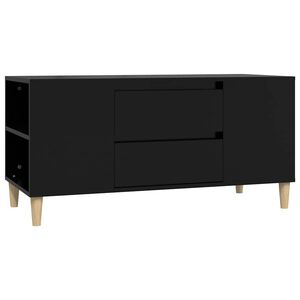 vidaXL fekete szerelt fa TV-szekr&eacute;ny 102x44,5x50 cm
