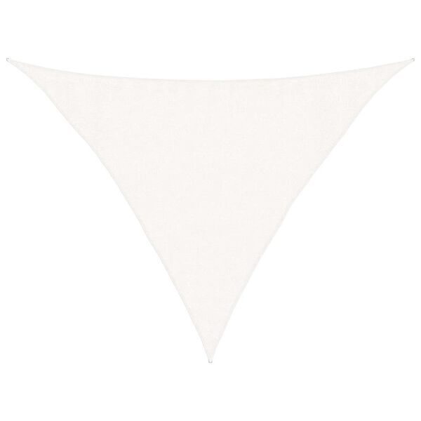 vidaXL feh&eacute;r HDPE napvitorla 160 g/m&sup2; 3,5 x 3,5 x 4,9 m