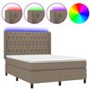 vidaXL t&oacute;psz&iacute;nű sz&ouml;vet rug&oacute;s &eacute;s LED-es &aacute;gy matraccal 140x200 cm
