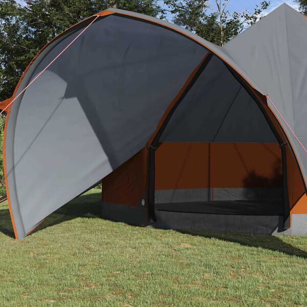 vidaXL Teepee s&aacute;tor tetővel Sz&uuml;rke &eacute;s narancs 600 x 600 x 347 cm