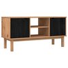 vidaXL TV &aacute;llv&aacute;ny OTTA 113,5 x 43 x 57 cm Fekete T&ouml;m&ouml;r Fenyőfa