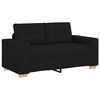 vidaXL fekete sz&ouml;vet loveseat kanap&eacute; 160x77x82 cm
