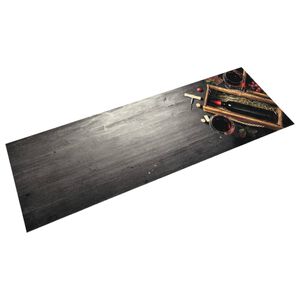 vidaXL moshat&oacute; boros &uuml;veg mint&aacute;s b&aacute;rsony konyhai szőnyeg 45x150 cm