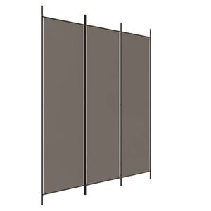 vidaXL 3 paneles antracitsz&uuml;rke sz&ouml;vet t&eacute;relv&aacute;laszt&oacute; 150 x 200 cm