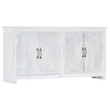 vidaXL feh&eacute;r k&eacute;zzel k&eacute;sz&uuml;lt t&ouml;m&ouml;r ak&aacute;cfa t&aacute;lal&oacute;szekr&eacute;ny 140x30x70 cm