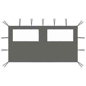 vidaXL antracitsz&uuml;rke ablakos pavilonfal 4 x 2 m
