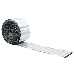 vidaxl Fűszeg&eacute;lyez&eacute;s 5 m x 10 cm Horganyzott Ac&eacute;l Ez&uuml;st