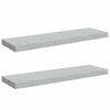 vidaXL 2 db betonsz&uuml;rke MDF lebegő fali polc 80 x 23,5 x 3,8 cm