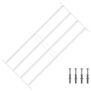 vidaXL Ablakok biztons&aacute;gi r&aacute;cs 4 keresztl&eacute;csel 63-114 cm