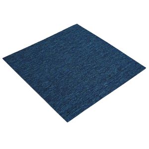 vidaXL Szőnyegcsempe K&eacute;k 50 x 50 cm 4 db PP &eacute;s Bitumen