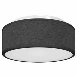 vidaXL Mennyezeti l&aacute;mpa f&eacute;nysz&oacute;r&oacute;kkal Fekete 30 x 30 x 13,5 cm sz&ouml;vet