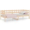 vidaXL t&ouml;m&ouml;r fenyőfa kanap&eacute;&aacute;gy matrac n&eacute;lk&uuml;l 90 x 190 cm