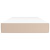 vidaXL cappuccino színű műbőr zsebrugós ágymatrac 90x190x20 cm