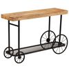 vidaXL tömör mangófa konzolasztal 115 x 36 x 76 cm
