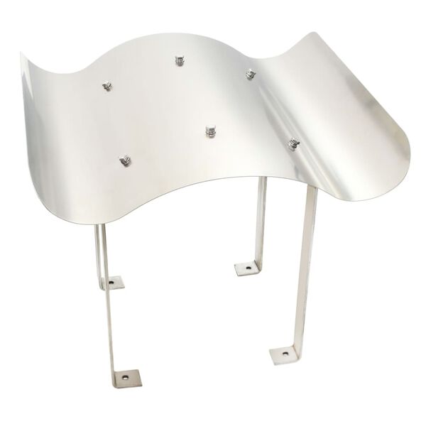 vidaXL rozsdamentes ac&eacute;l k&eacute;m&eacute;nysapka 60 x 80 x 39 cm