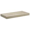 vidaXL 2 db t&ouml;lgysz&iacute;nű MDF lebegő fali polc 50 x 23 x 3,8 cm