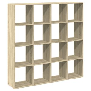 vidaXL sonoma t&ouml;lgysz&iacute;nű szerelt fa k&ouml;nyvszekr&eacute;ny 137,5 x 29 x 137,5cm
