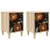 vidaXL &Eacute;jjeliszekr&eacute;ny LOCHEM 2 db Sonoma T&ouml;lgy 36 x 33 x 50 cm