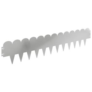 vidaXL Fűszeg&eacute;lyez&eacute;s 30 db 103 x 20 cm Ac&eacute;l Ez&uuml;st