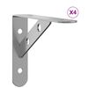 vidaXL 4 db ez&uuml;stsz&iacute;nű rozsdamentes ac&eacute;l polctart&oacute; 15 x 2,5 x 11,5 cm