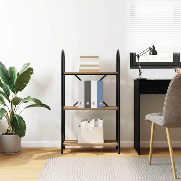 vidaXL K&ouml;nyvespolc Artisan t&ouml;lgy 60 x 30 x 109 cm Faanyag