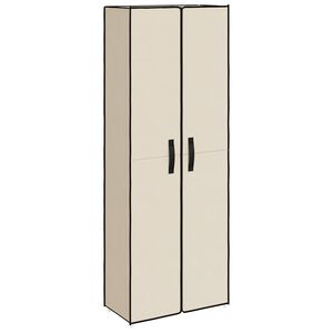 vidaXL kr&eacute;msz&iacute;nű sz&ouml;vet cipősszekr&eacute;ny 60 x 30 x 166 cm