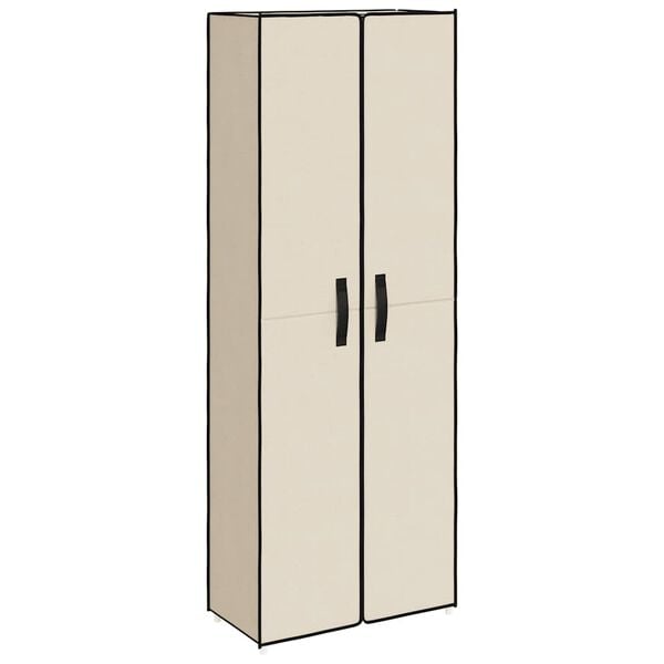 vidaXL kr&eacute;msz&iacute;nű sz&ouml;vet cipősszekr&eacute;ny 60 x 30 x 166 cm