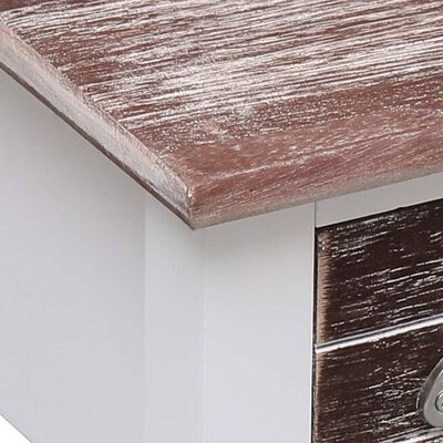 vidaXL barna császárfa kisasztal 40 x 40 x 40 cm