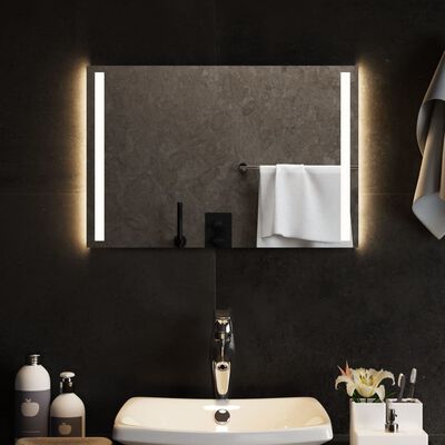 vidaXL LED-es fürdőszobatükör 60x40 cm