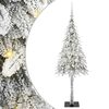 vidaXL Kar&aacute;csonyfa 150 LED-del &aacute;llv&aacute;nnyal Feh&eacute;r 120 cm PE &eacute;s Ac&eacute;l