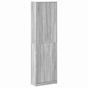 vidaXL Ruh&aacute;sszekr&eacute;ny Sz&uuml;rke Sonoma 55 x 25 x 189 cm Szerelt Fa