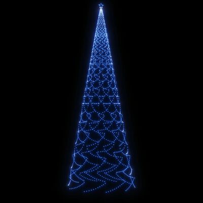 vidaXL kék fényű karácsonyfa tüskével 3000 LED-del 800 cm
