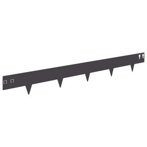 vidaXL Fűszeg&eacute;lyez&eacute;s 30 db 100 x 12 cm Ac&eacute;l Fekete