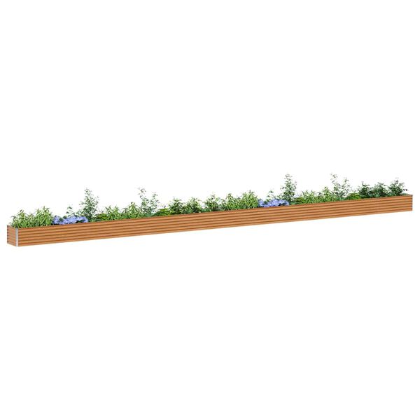 vidaXL Kerti magas&aacute;gy&aacute;s 970 x 50 x 36 cm Horganyzott ac&eacute;l