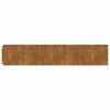 vidaXL 10 db rugalmas corten ac&eacute;l gyepszeg&eacute;ly 20 x 103 cm