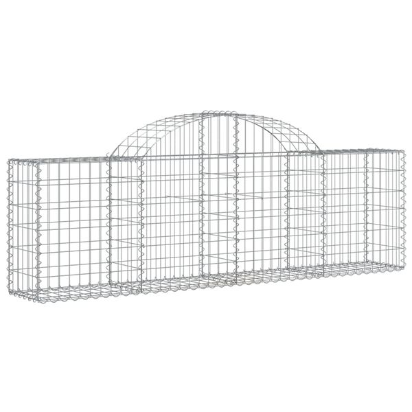 vidaXL 20 db &iacute;ves horganyzott vas gabion kos&aacute;r 200x30x60/80 cm