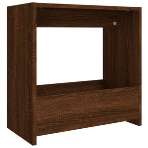 vidaXL barna t&ouml;lgysz&iacute;nű szerelt fa kisasztal 50 x 26 x 50 cm