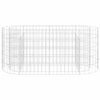 vidaXL horganyzott vas gabion magas&aacute;gy&aacute;s 120 x 50 x 50 cm