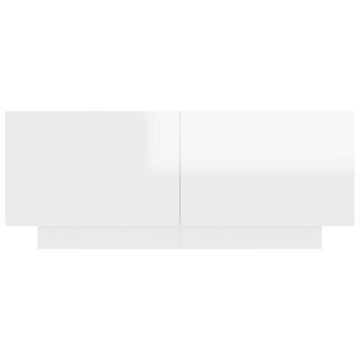 vidaXL magasfényű fehér forgácslap éjjeliszekrény 100 x 35 x 40 cm