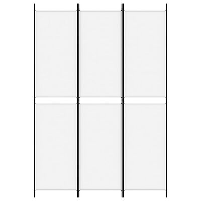 vidaXL fehér 3 paneles szövetparaván 150x220 cm