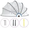 vidaXL kerek PVC medencekupola 467x234 cm