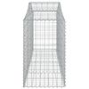 vidaXL 15 db íves horganyzott vas gabion kosár 200x50x80/100 cm