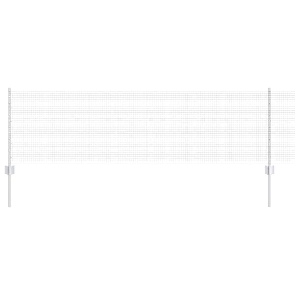 vidaXL Ker&iacute;t&eacute;s oszlopokkal Ez&uuml;st 0,6 x 10 m Ac&eacute;l